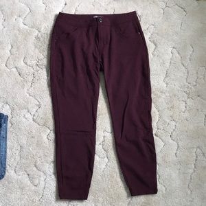 Womens maroon colored dress pants